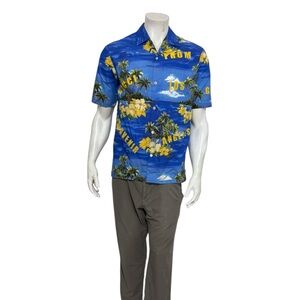 Gucci Mens From Los Angeles Floral Short Sleeve Button Shirt